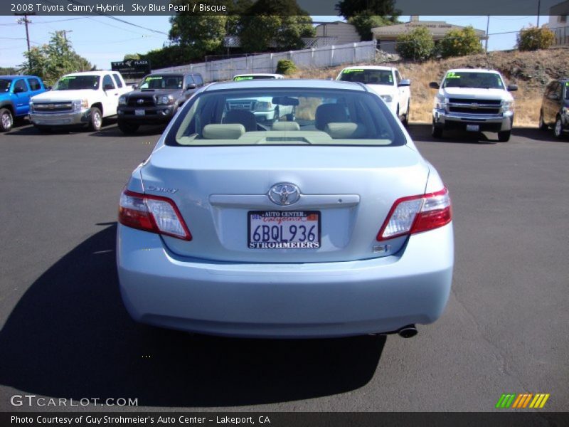 Sky Blue Pearl / Bisque 2008 Toyota Camry Hybrid