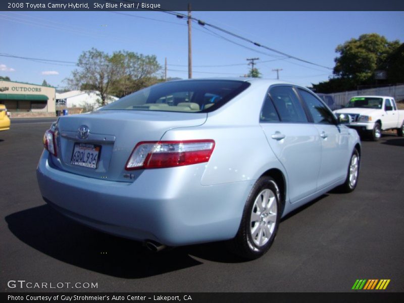 Sky Blue Pearl / Bisque 2008 Toyota Camry Hybrid