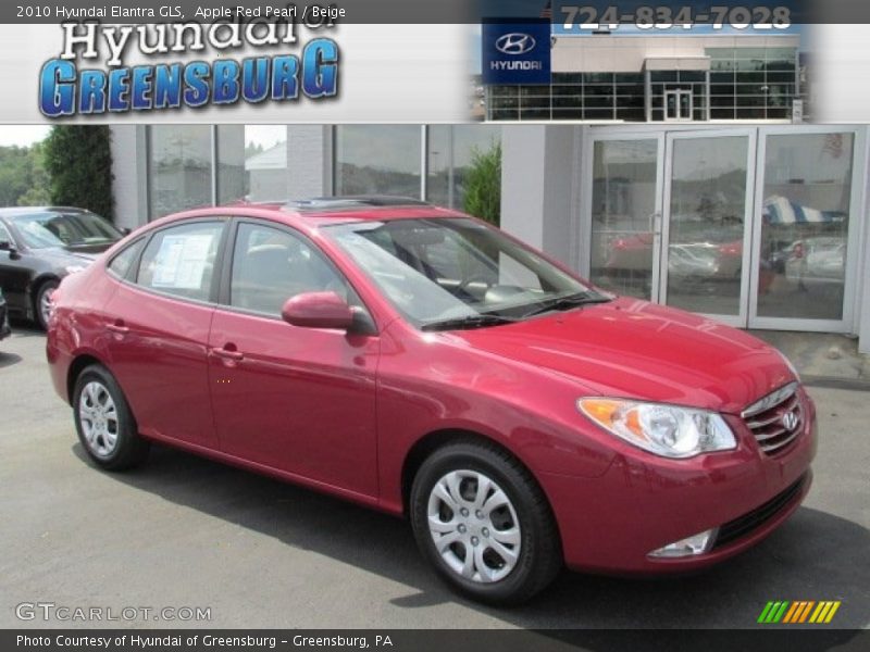 Apple Red Pearl / Beige 2010 Hyundai Elantra GLS