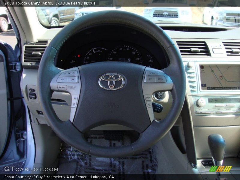 Sky Blue Pearl / Bisque 2008 Toyota Camry Hybrid