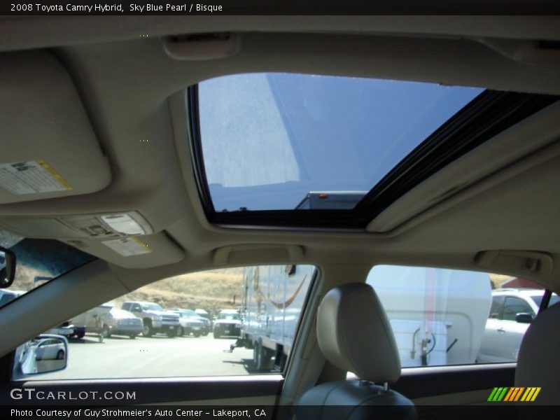 Sky Blue Pearl / Bisque 2008 Toyota Camry Hybrid