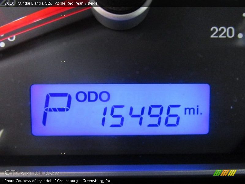 Apple Red Pearl / Beige 2010 Hyundai Elantra GLS