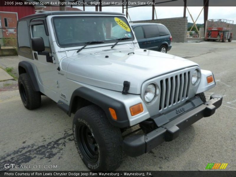 Bright Silver Metallic / Dark Slate Gray 2006 Jeep Wrangler Sport 4x4 Right Hand Drive