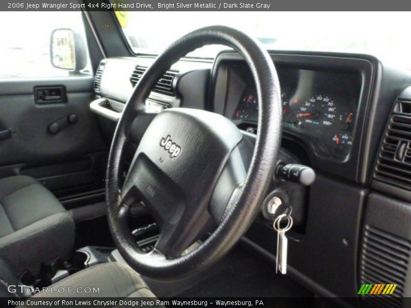 Bright Silver Metallic / Dark Slate Gray 2006 Jeep Wrangler Sport 4x4 Right Hand Drive