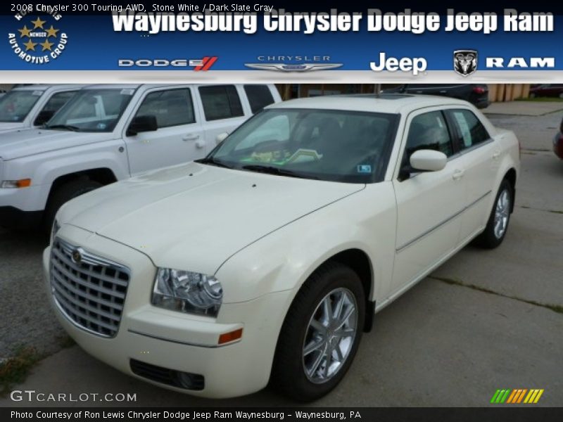 Stone White / Dark Slate Gray 2008 Chrysler 300 Touring AWD