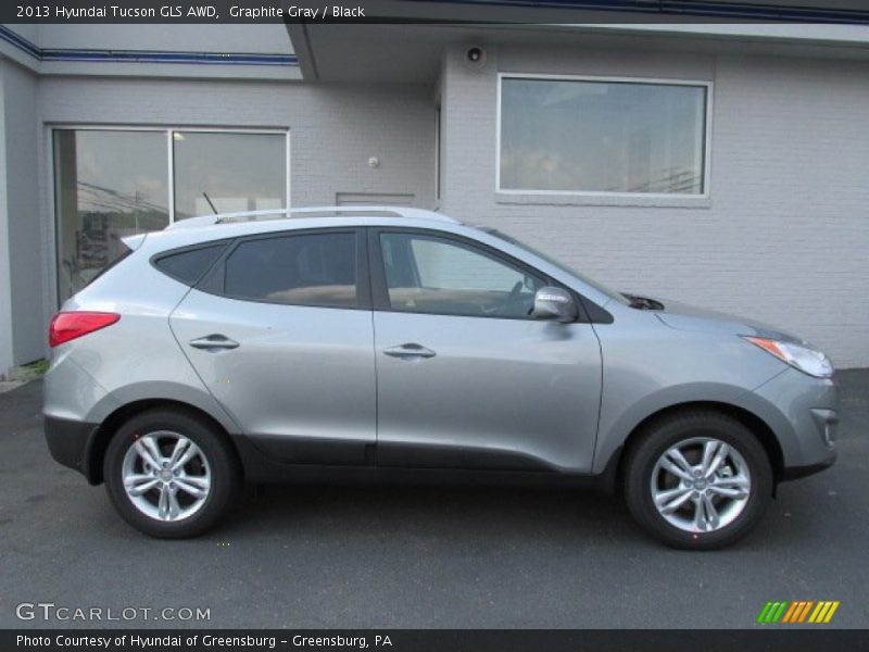 Graphite Gray / Black 2013 Hyundai Tucson GLS AWD