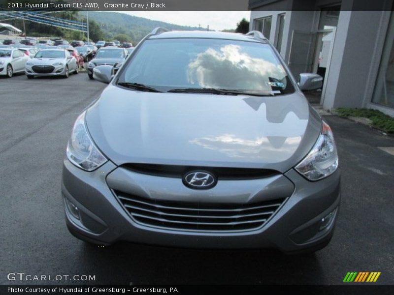 Graphite Gray / Black 2013 Hyundai Tucson GLS AWD
