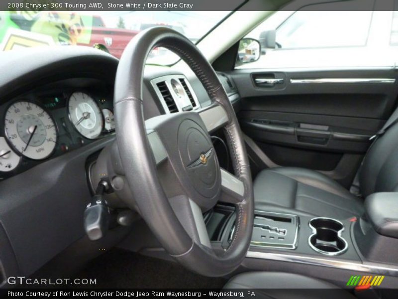 Stone White / Dark Slate Gray 2008 Chrysler 300 Touring AWD