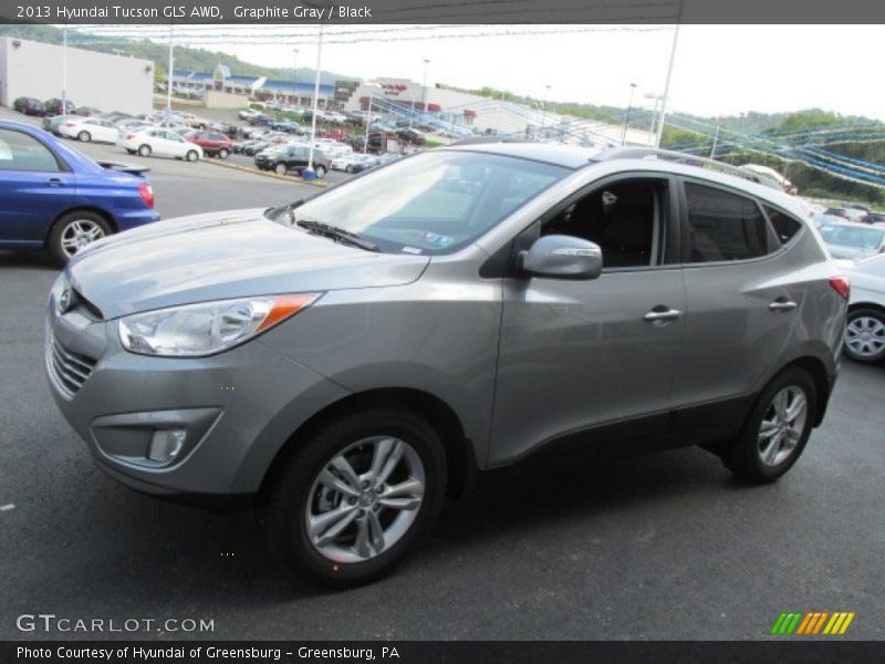 Graphite Gray / Black 2013 Hyundai Tucson GLS AWD