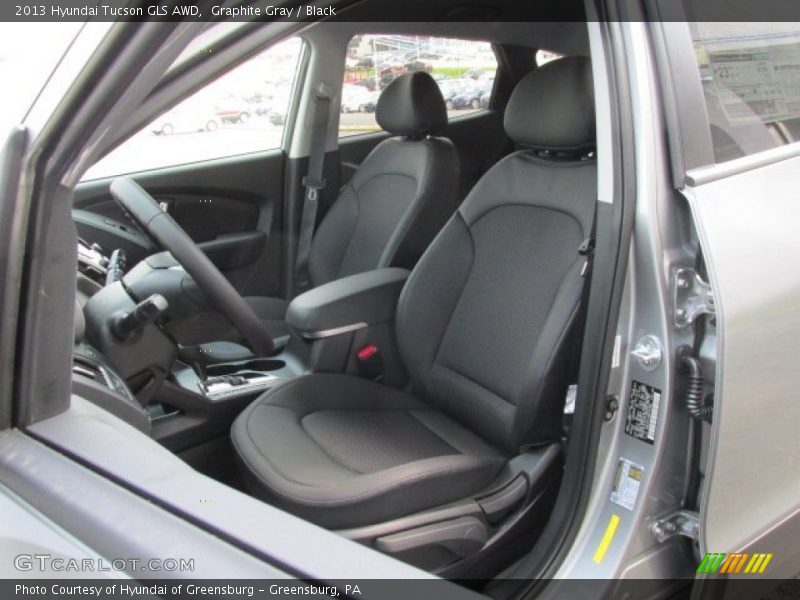 Graphite Gray / Black 2013 Hyundai Tucson GLS AWD