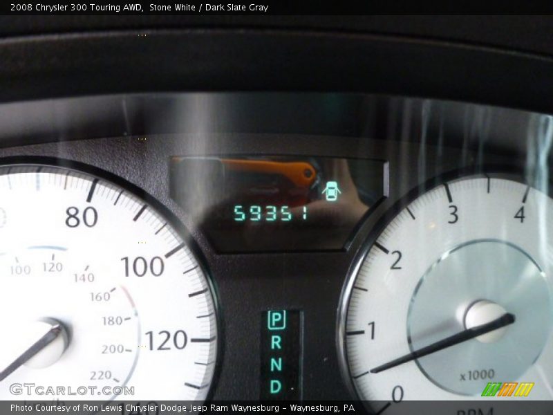 Stone White / Dark Slate Gray 2008 Chrysler 300 Touring AWD