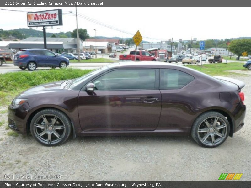 Sizzling Crimson Mica / Dark Charcoal 2012 Scion tC