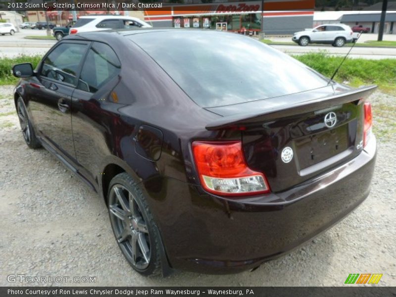 Sizzling Crimson Mica / Dark Charcoal 2012 Scion tC