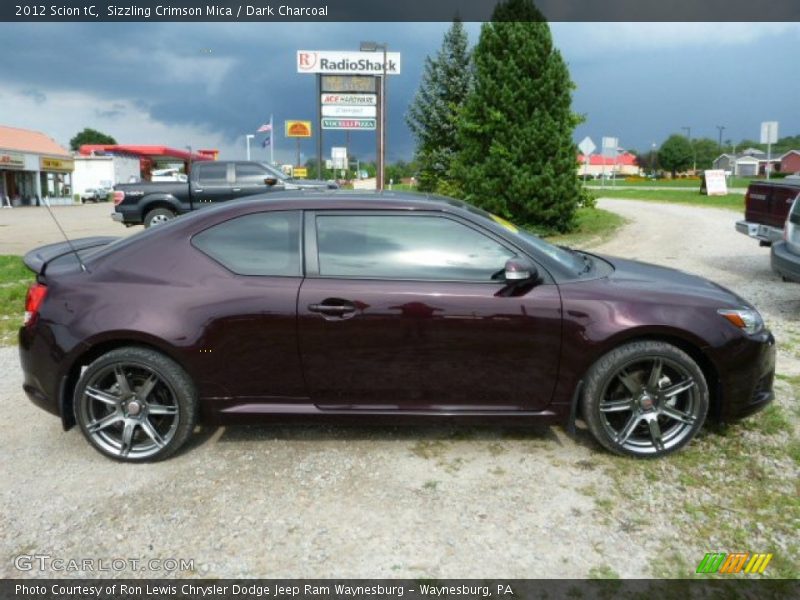 Sizzling Crimson Mica / Dark Charcoal 2012 Scion tC