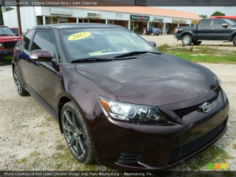 Sizzling Crimson Mica / Dark Charcoal 2012 Scion tC