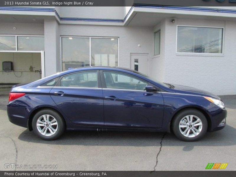 Indigo Night Blue / Gray 2013 Hyundai Sonata GLS