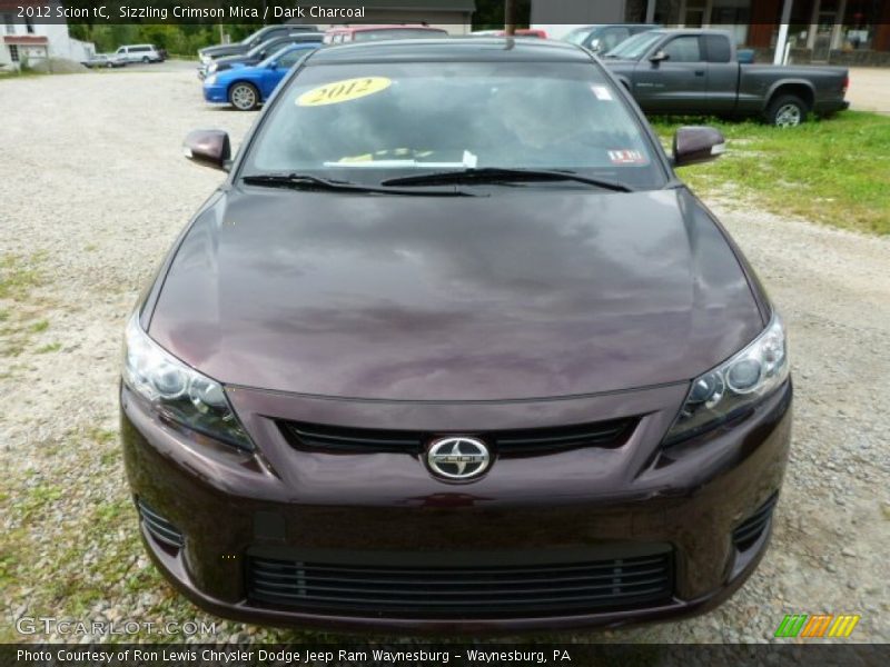 Sizzling Crimson Mica / Dark Charcoal 2012 Scion tC