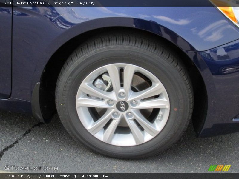 Indigo Night Blue / Gray 2013 Hyundai Sonata GLS
