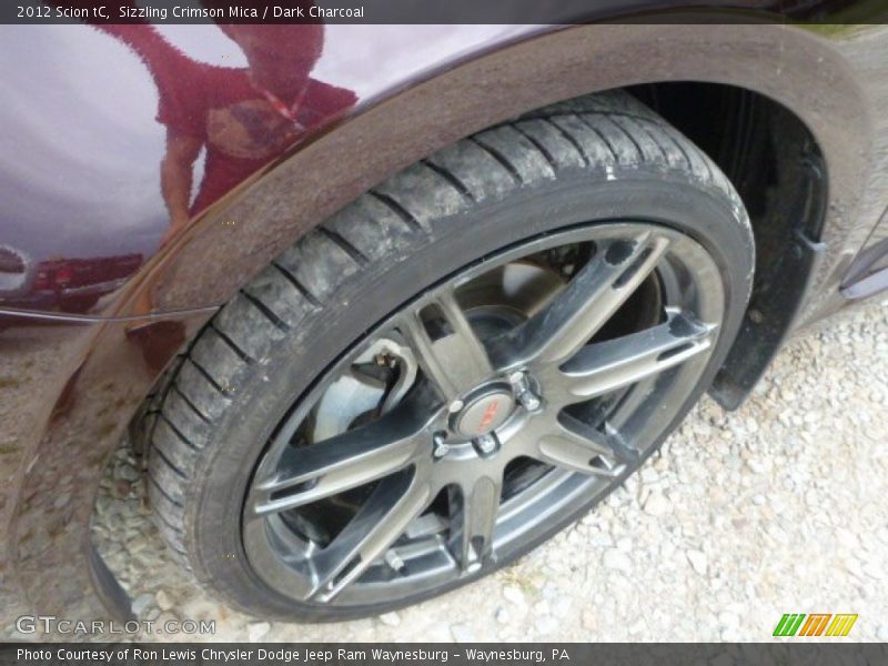 Sizzling Crimson Mica / Dark Charcoal 2012 Scion tC