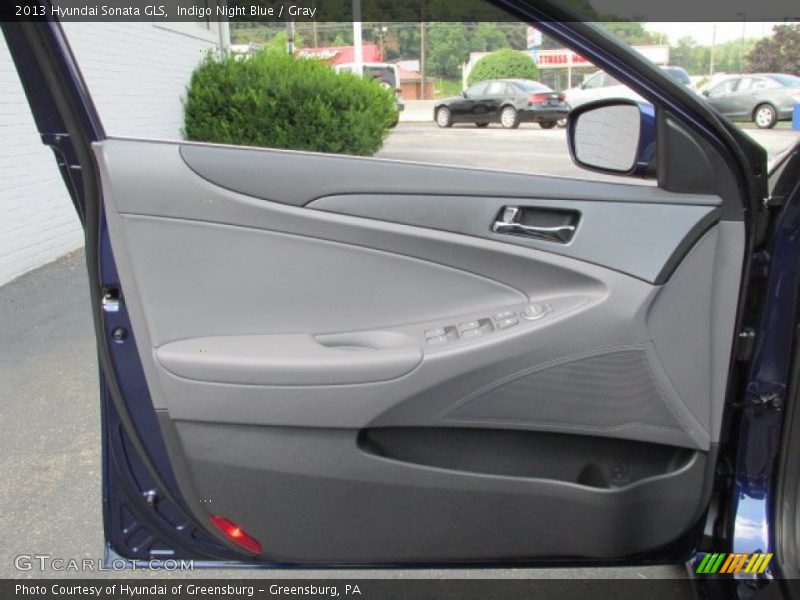 Indigo Night Blue / Gray 2013 Hyundai Sonata GLS