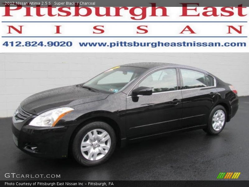 Super Black / Charcoal 2012 Nissan Altima 2.5 S