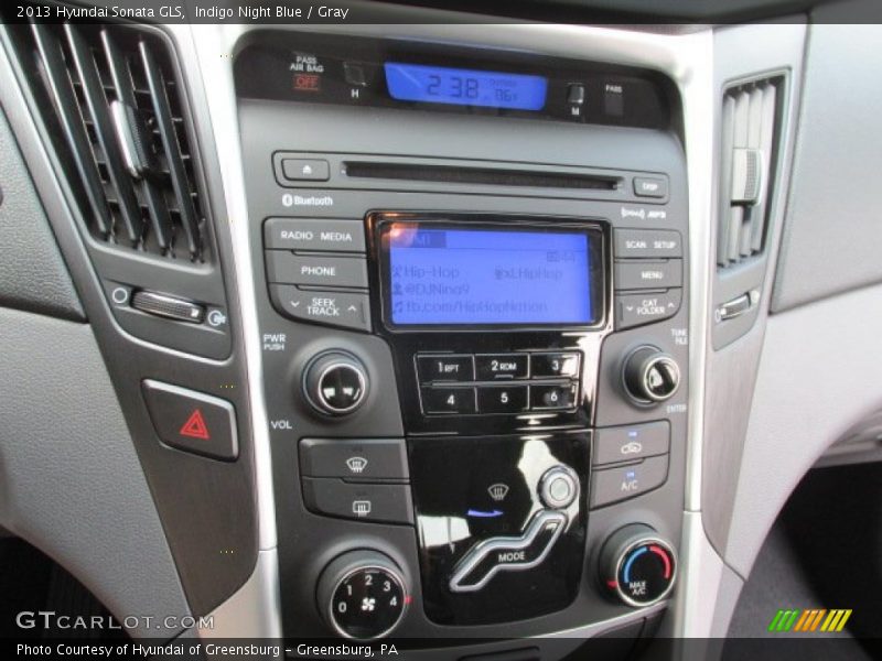 Indigo Night Blue / Gray 2013 Hyundai Sonata GLS