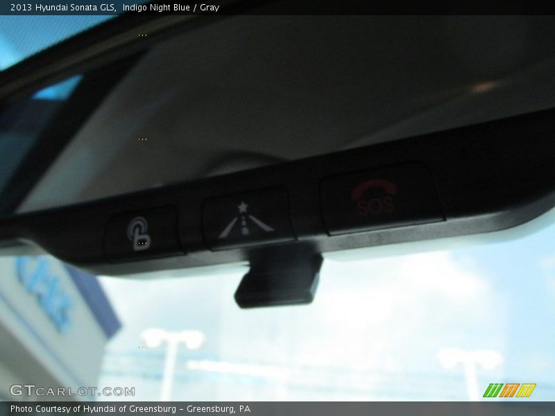 Indigo Night Blue / Gray 2013 Hyundai Sonata GLS
