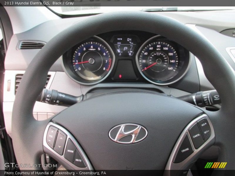 Black / Gray 2013 Hyundai Elantra GLS