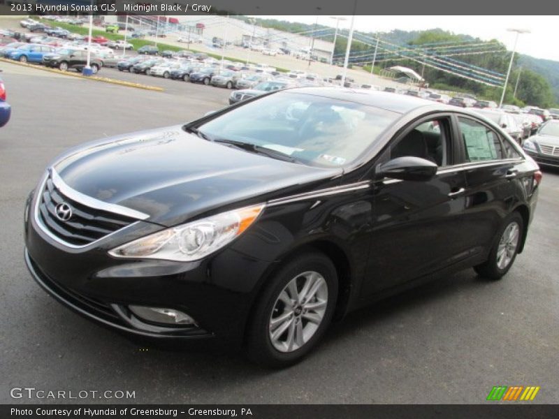 Midnight Black / Gray 2013 Hyundai Sonata GLS