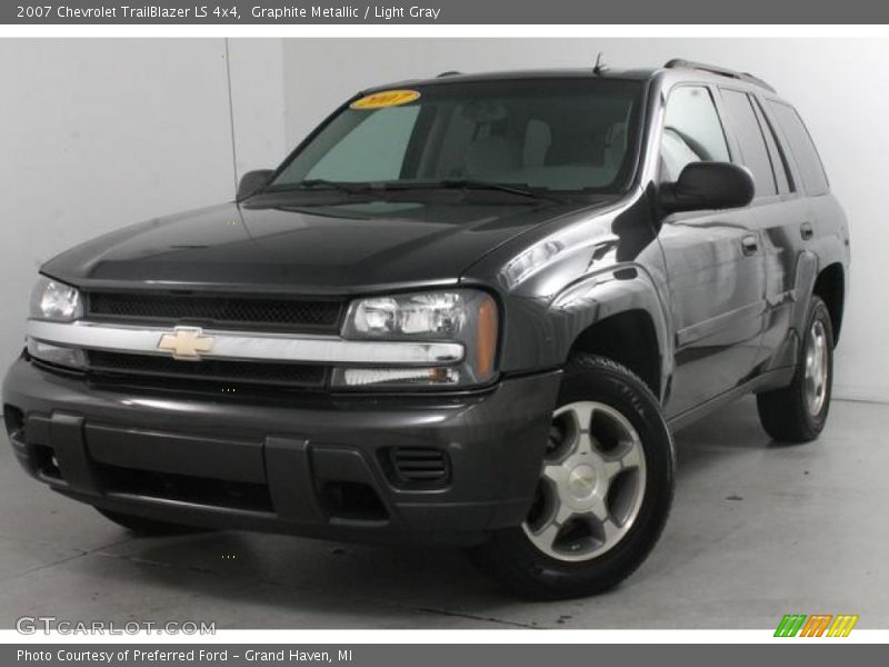 Graphite Metallic / Light Gray 2007 Chevrolet TrailBlazer LS 4x4