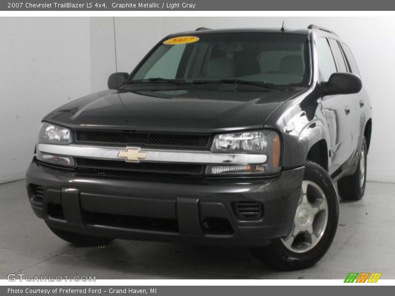 Graphite Metallic / Light Gray 2007 Chevrolet TrailBlazer LS 4x4