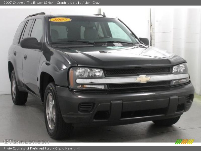 Graphite Metallic / Light Gray 2007 Chevrolet TrailBlazer LS 4x4