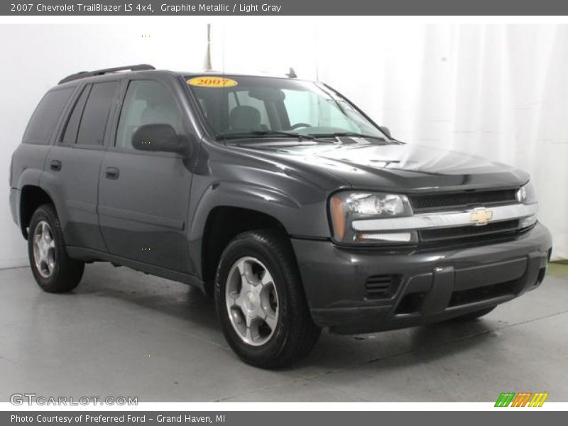 Graphite Metallic / Light Gray 2007 Chevrolet TrailBlazer LS 4x4