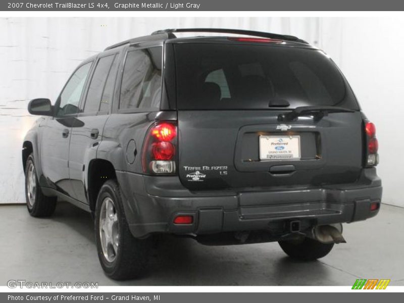 Graphite Metallic / Light Gray 2007 Chevrolet TrailBlazer LS 4x4