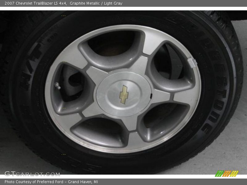 Graphite Metallic / Light Gray 2007 Chevrolet TrailBlazer LS 4x4