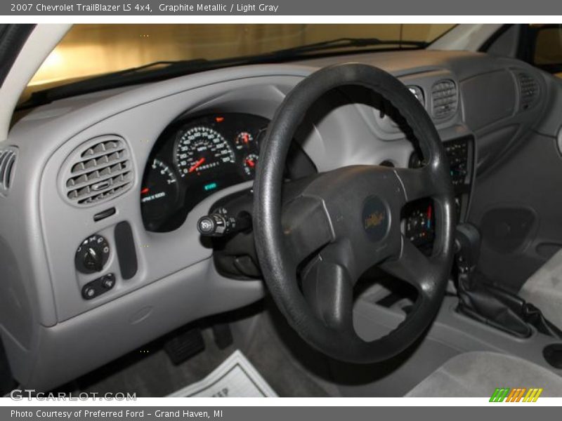 Graphite Metallic / Light Gray 2007 Chevrolet TrailBlazer LS 4x4