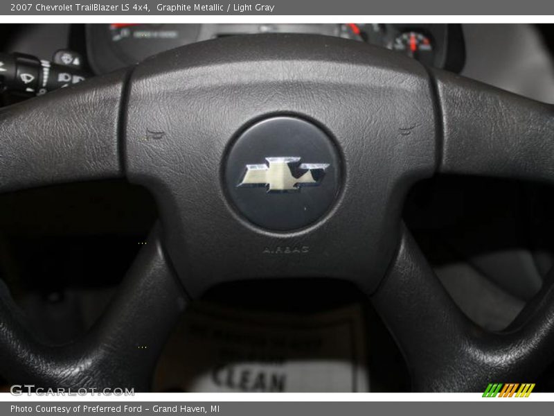 Graphite Metallic / Light Gray 2007 Chevrolet TrailBlazer LS 4x4