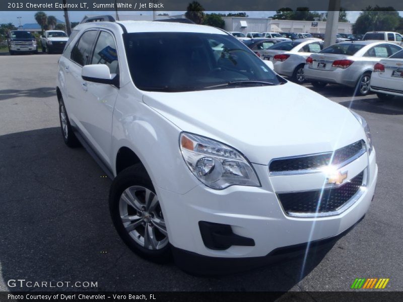 Summit White / Jet Black 2013 Chevrolet Equinox LT