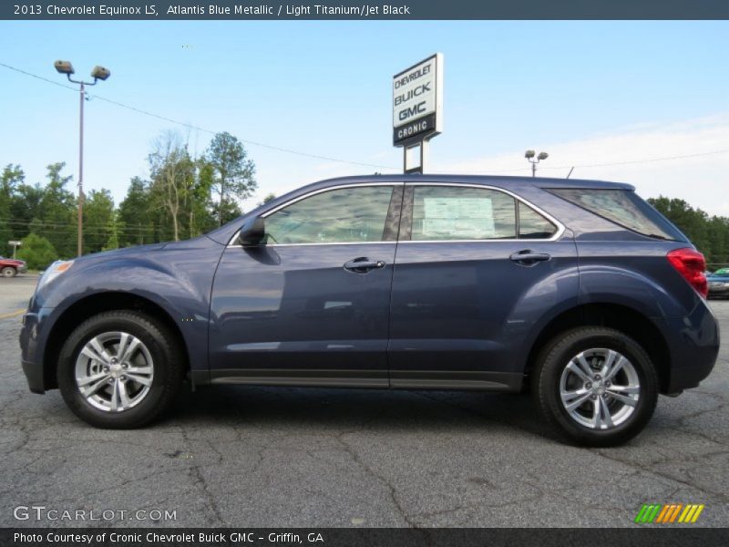 Atlantis Blue Metallic / Light Titanium/Jet Black 2013 Chevrolet Equinox LS