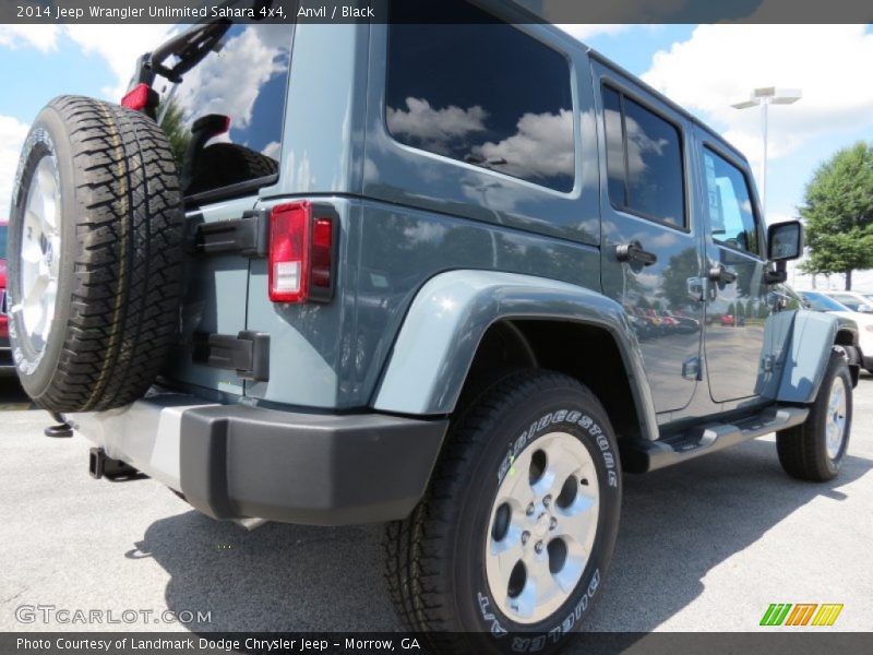 Anvil / Black 2014 Jeep Wrangler Unlimited Sahara 4x4