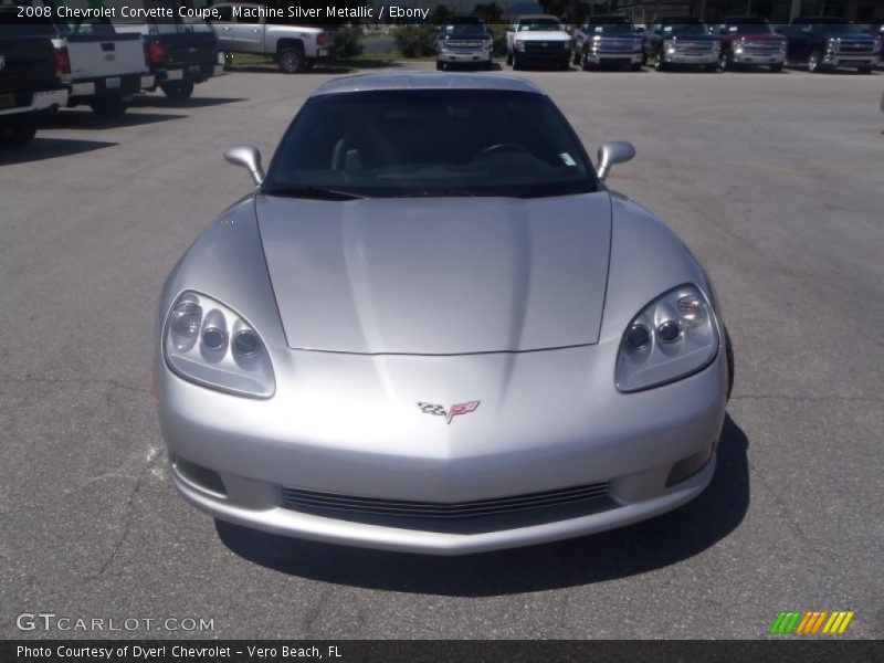 Machine Silver Metallic / Ebony 2008 Chevrolet Corvette Coupe