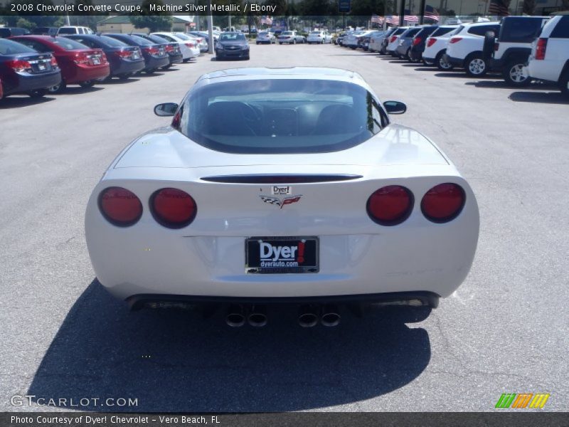 Machine Silver Metallic / Ebony 2008 Chevrolet Corvette Coupe