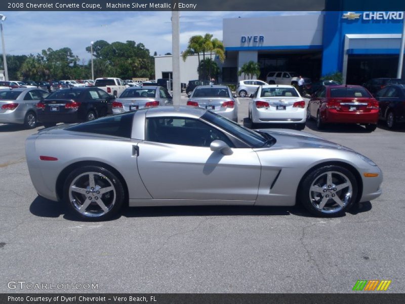Machine Silver Metallic / Ebony 2008 Chevrolet Corvette Coupe