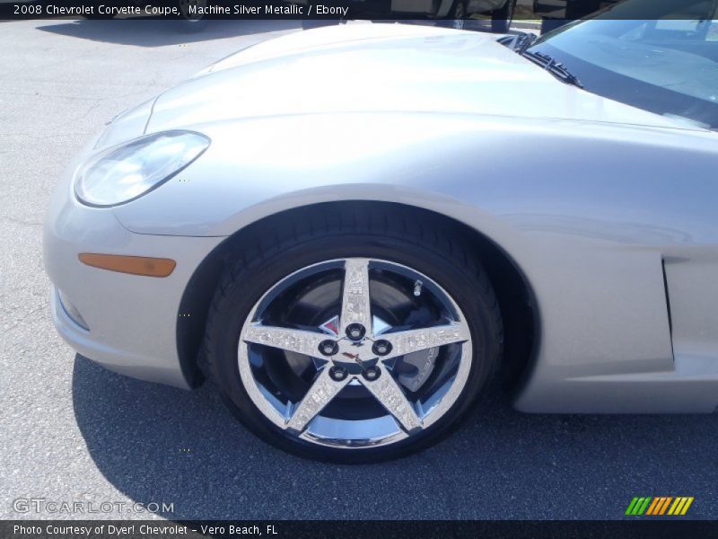 Machine Silver Metallic / Ebony 2008 Chevrolet Corvette Coupe