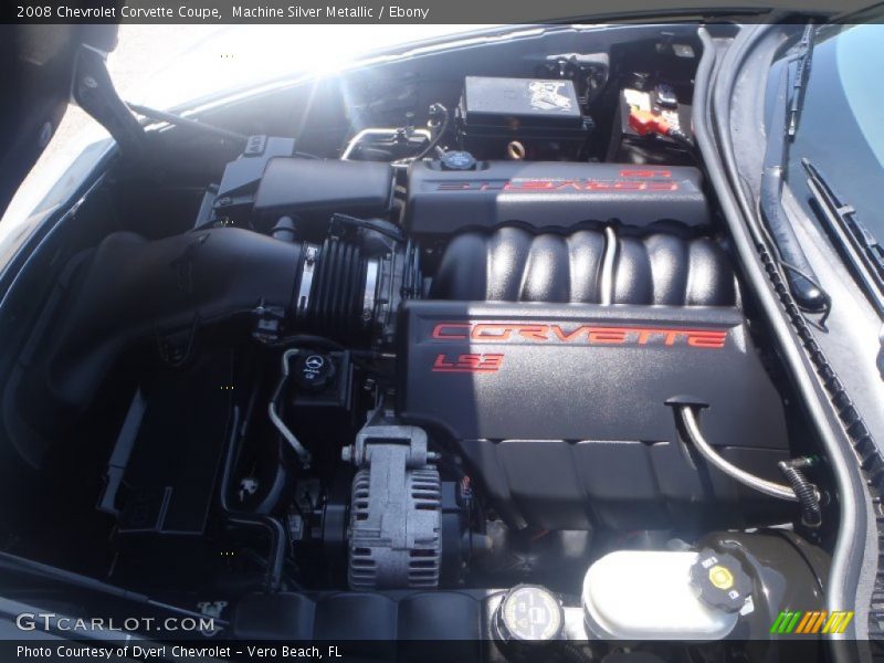 Machine Silver Metallic / Ebony 2008 Chevrolet Corvette Coupe
