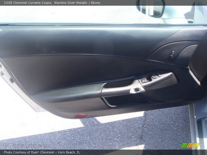 Machine Silver Metallic / Ebony 2008 Chevrolet Corvette Coupe