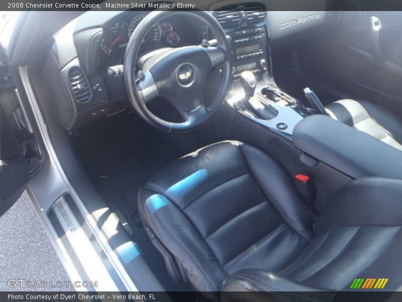 Machine Silver Metallic / Ebony 2008 Chevrolet Corvette Coupe