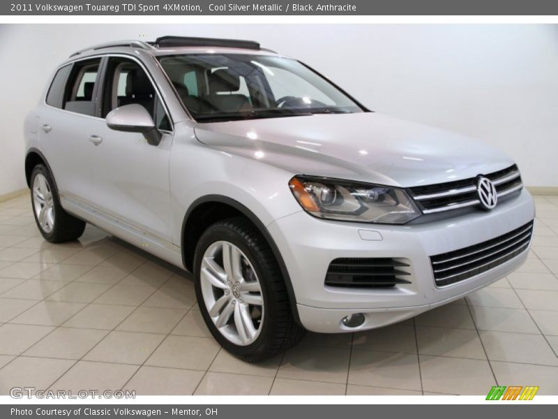 Cool Silver Metallic / Black Anthracite 2011 Volkswagen Touareg TDI Sport 4XMotion