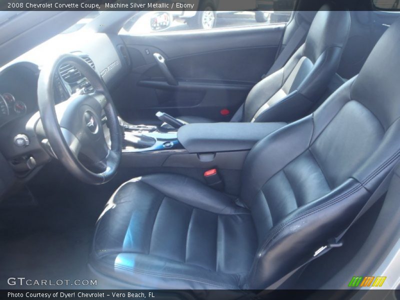 Machine Silver Metallic / Ebony 2008 Chevrolet Corvette Coupe