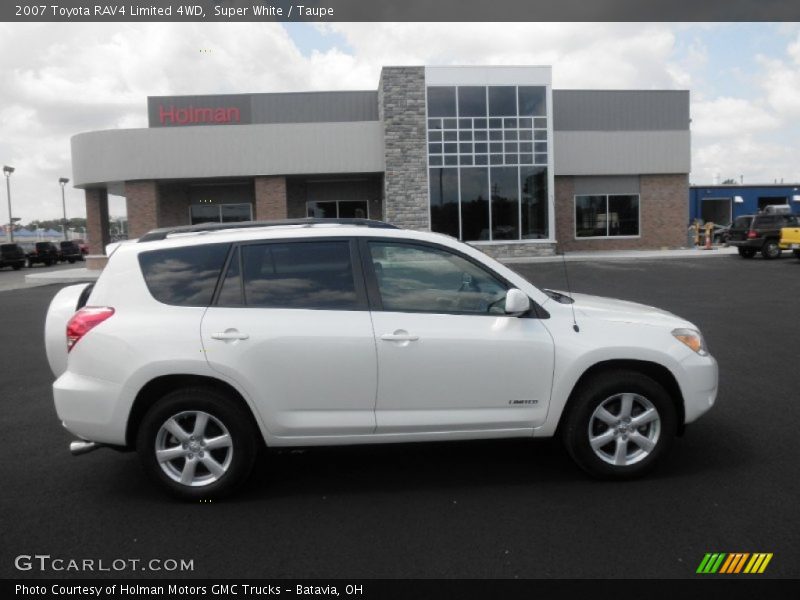 Super White / Taupe 2007 Toyota RAV4 Limited 4WD